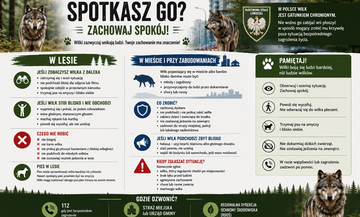 Zdjęcie do Spotkałeś wilka? Zachowaj spok&oacute;j