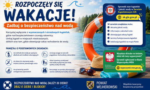 Zdjęcie do Zadbaj o bezpieczeństwo nad wodą
