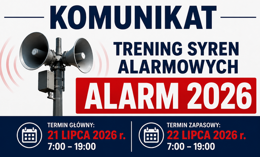 Zdjęcie do Trening syren alarmowych &bdquo;ALARM 2026&rdquo;